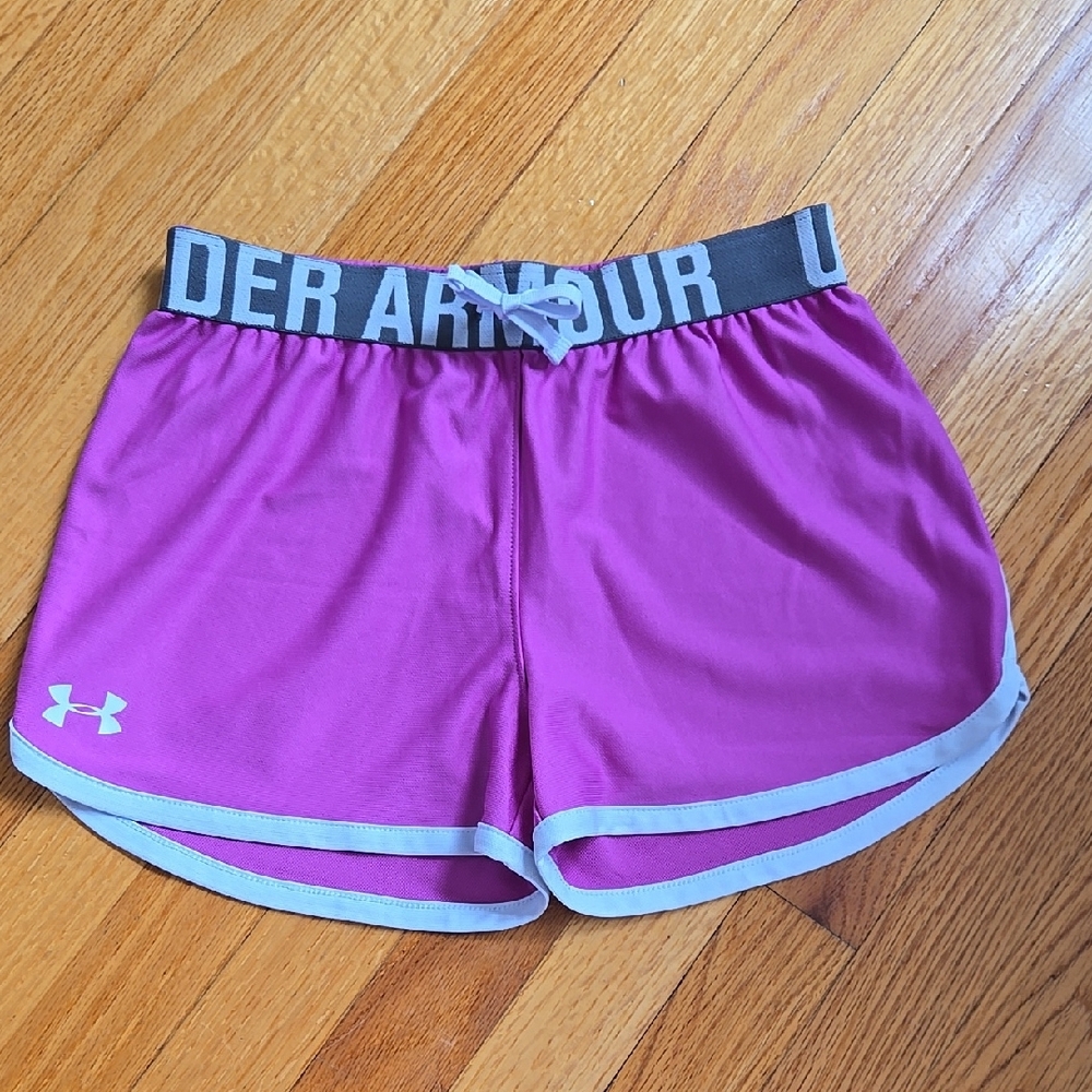 Under Armour Pink Athletic Shorts Lightweight Breathable
